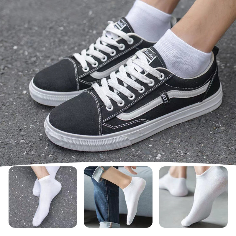 A set of three pairs of Arenzza breathable cotton blend athletic socks by Selleasy, featuring various colors and comfortable fit.
