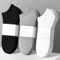 Set of three pairs of Arenzza breathable cotton blend athletic socks by Selleasy, shown in various colors on a flat surface.