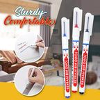 Arenzza Selleasy multi-purpose woodworking pen with a long tip, shown in use for detailed woodcraft and engraving tasks.