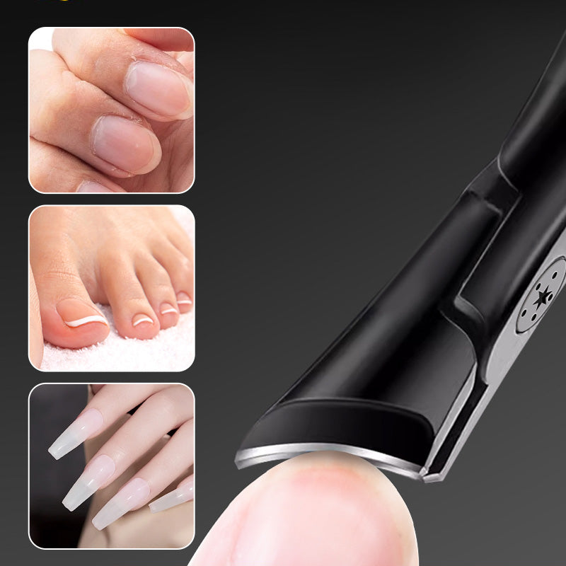 Arenzza Selleasy wide mouth angled nail clippers with anti-splash design and heavy-duty construction, displayed on a plain background.