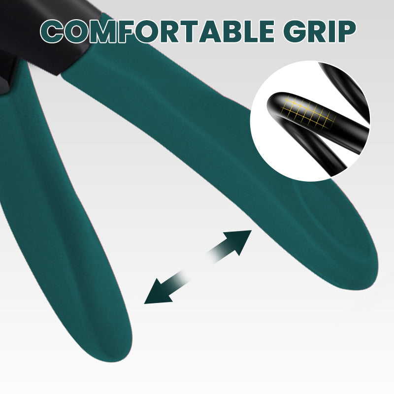 Arenzza Selleasy wide mouth angled nail clippers with anti-splash design and heavy-duty construction, shown with open, angled cutting blades.
