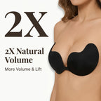 Arenzza Invisible Push-up Adhesive Bra shown with self-adhesive cups and lift-enhancing design for seamless support and shaping.