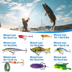 Aarenza 24 Days Lures Advent Calendar for outdoor sports, featuring small fishing lures in a festive display.