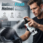 Arenzza Helmet Liner Cleaner and Deodorizer Spray bottle for sports helmets, with spray nozzle visible in the image.