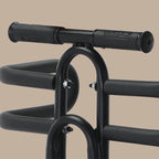 Arenzza front-mounted kids bike seat attached to a bicycle, designed for outdoor riding and child safety.