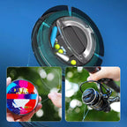 Arenzza automatic fishing line set with luminous float, accessories, pre-rigged for beginners and anglers, on a fishing rod.