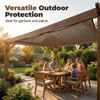 Arenzza UV-resistant woven sunshade in green, breathable and cooling for outdoor sports and outdoor activities.