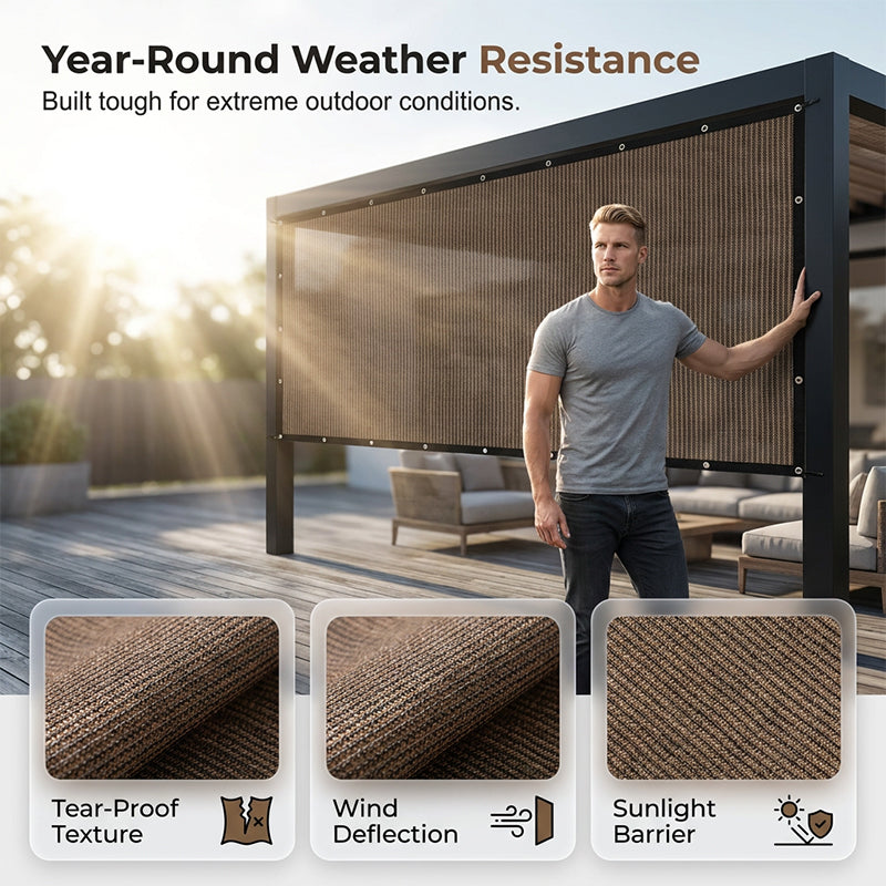 Arenzza UV-resistant woven sunshade with breathable, cooling fabric, ideal for outdoor sports and outdoor activities.