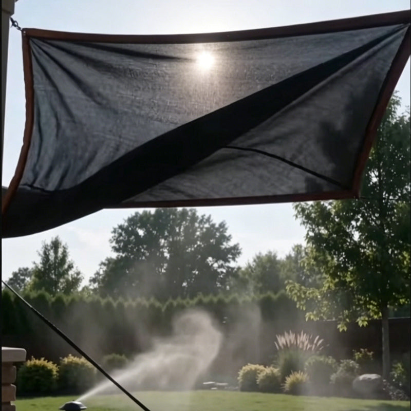 Arenzza UV-resistant woven sunshade in green, showing breathable, cooling fabric for outdoor sports and sun protection.