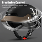 Aarenza breathable lightweight motorcycle helmet with crash-resistant design, featuring ventilation and a sleek sports helmet appearance.