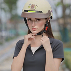 Arenzza breathable lightweight motorcycle helmet with crash-resistant design, featuring vents and secure chin strap for safety.