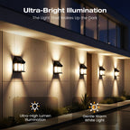 Arenzza solar wall light with motion sensor, weatherproof design, and automatic dusk-to-dawn operation for outdoor garden or pathway.