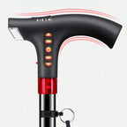 Arenzza intelligent elderly walking stick with LED light, featuring a sturdy handle and integrated illumination for walking safety.