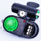 Arenzza fishing bite alarm with LED light and sound, designed for outdoor fishing, showing the device with LED indicator and control buttons.