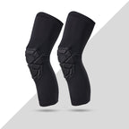 Arenzza sports knee and elbow pads for outdoor activities, shown in black with adjustable straps for protection during sports.