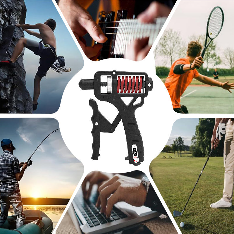 Arenzza adjustable resistance hand grip strengthener for improving grip strength and forearm muscles in sports and outdoor training.