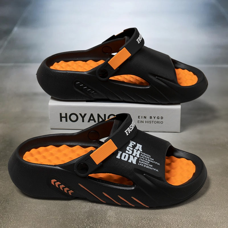 A pair of Arenzza lightweight non-slip slide sandals designed for sports and outdoor activities, featuring a comfortable slip-on style.