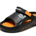 A pair of Arenzza lightweight non-slip slide sandals for sports and outdoor activities, featuring comfortable straps and textured soles.