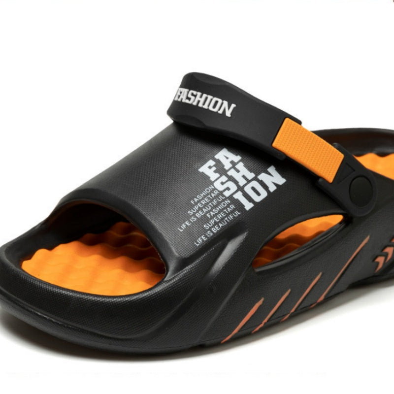 A pair of Arenzza lightweight non-slip slide sandals for sports and outdoor activities, featuring comfortable straps and textured soles.