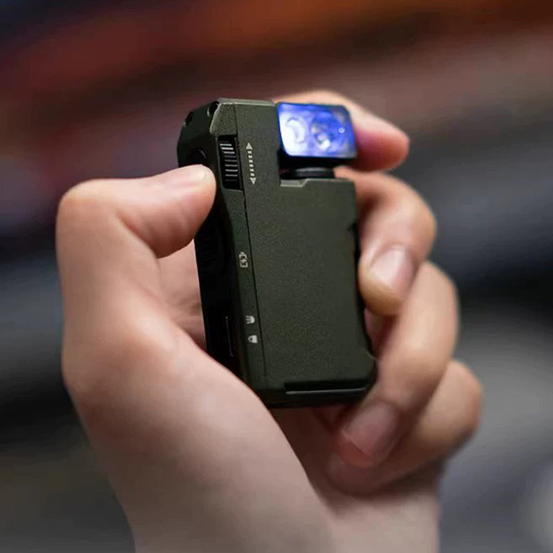 Arenzza portable mini flashlight with rotatable head, compact outdoor flashlight ideal for camping, hiking, and outdoor adventures.