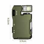 Arenzza portable mini flashlight with rotatable head, compact outdoor flashlight for camping and outdoor activities