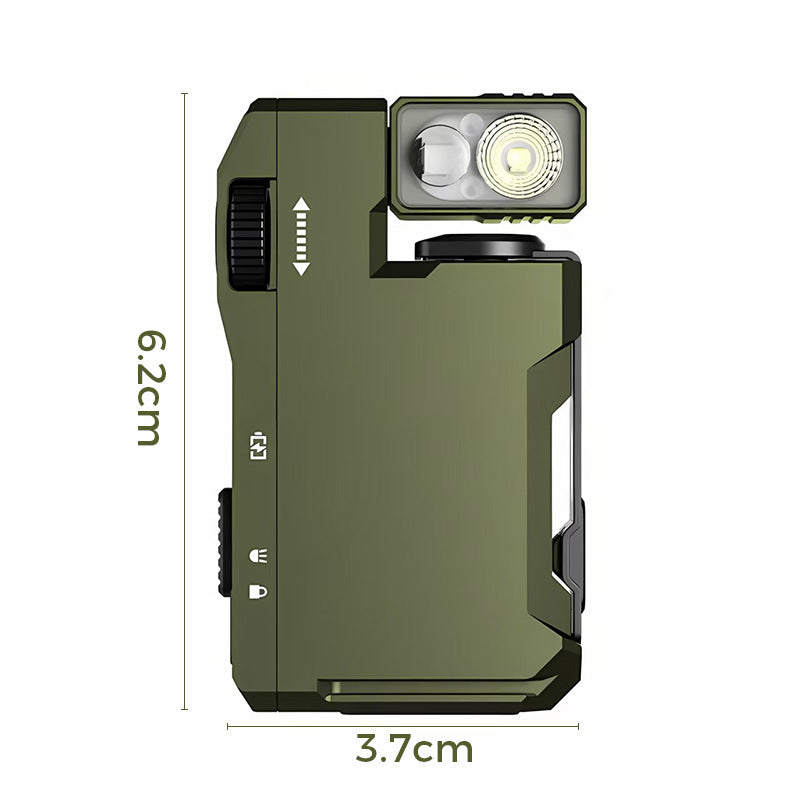 Arenzza portable mini flashlight with rotatable head, compact outdoor flashlight for camping and outdoor activities