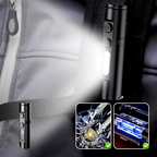 Arenzza rechargeable magnetic mini keychain flashlight emitting bright light, compact palm-sized design with 500 lumens.