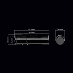 Arenzza rechargeable magnetic mini keychain flashlight with palm-sized design and 500 lumens of bright light, suitable for outdoor use.