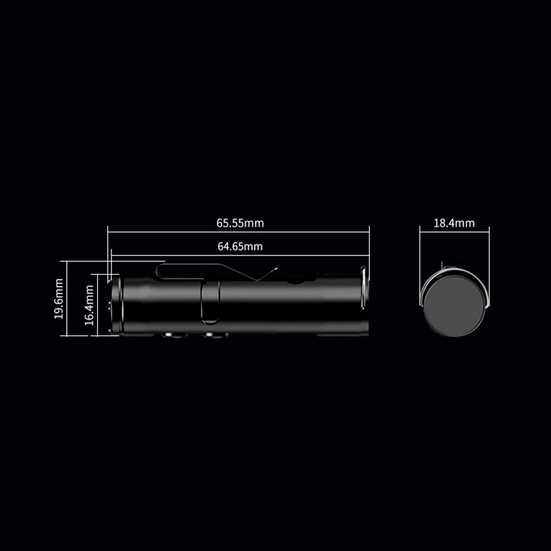 Arenzza rechargeable magnetic mini keychain flashlight with palm-sized design and 500 lumens of bright light, suitable for outdoor use.