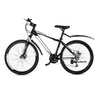 Arenzza retractable and adjustable bicycle mudguard set with black plastic guards and mounting brackets for outdoor cycling.
