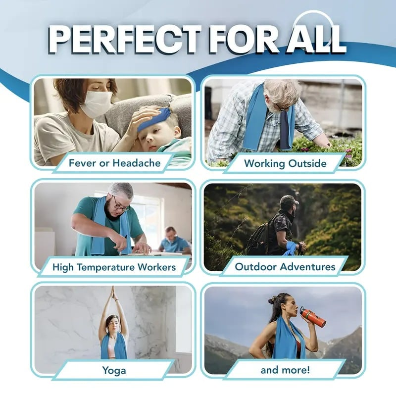 Arenzza gym cooling towel, absorbent quick-drying sports towel for workouts, shown in vibrant colors on a sports surface.