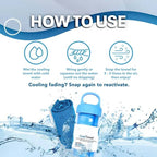 Arenzza absorbent quick-drying gym cooling towel for sports and outdoor workouts, shown folded and ready for use.