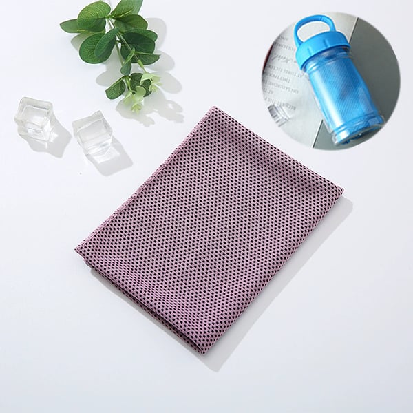 Arenzza absorbent quick-drying gym cooling towel displayed flat, showcasing its lightweight, soft fabric ideal for sports and outdoor activities.