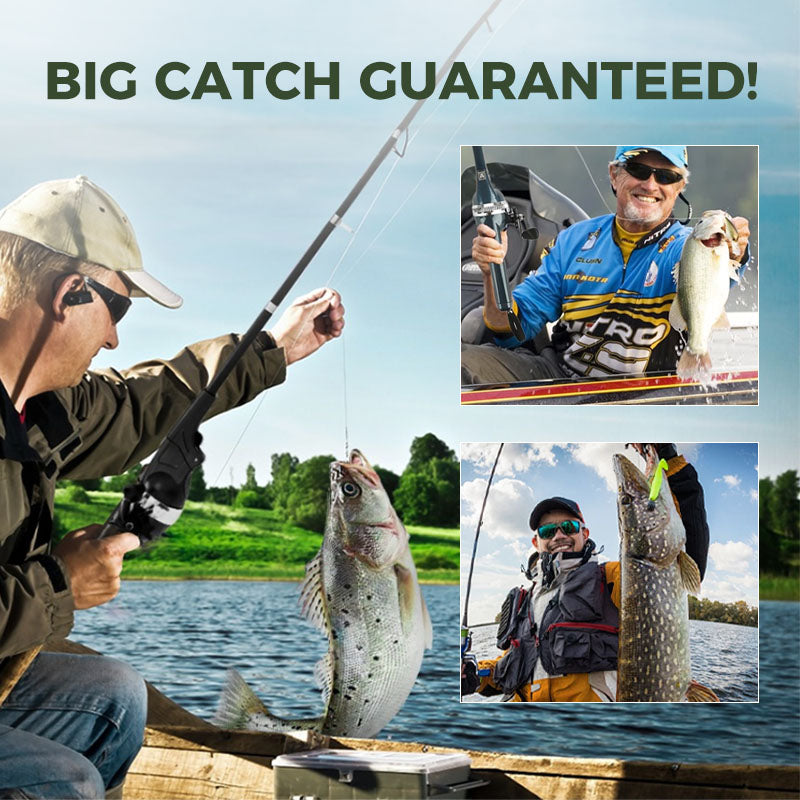 Aarenza foldable fishing rod for outdoor sports, showing the compact, extendable design in a natural outdoor setting.