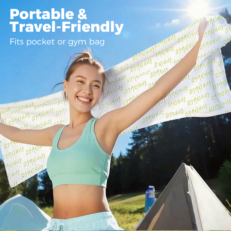 A pack of Arenzza Instant Cool & Refresh Wipes for sports and outdoor use, showing the wipes in a compact, portable package.