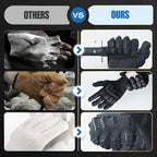 Arenzza Level 5 cut-resistant safety work and outdoor adventure gloves with reinforced palms and adjustable wrist straps.