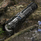Arenzza super strong zoomable LED flashlight with adjustable focus, suitable for outdoor sports and camping activities.