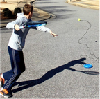 Arenzza tennis ball training baseboard for sports and outdoor use, featuring a sturdy design to enhance tennis practice drills.