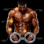 Arenzza adjustable arm and chest exerciser with tension levels, compact design for home gym or office workouts.