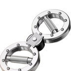 Arenzza adjustable arm and chest exerciser showing tension settings, compact design, used for strength training at home or office workouts.