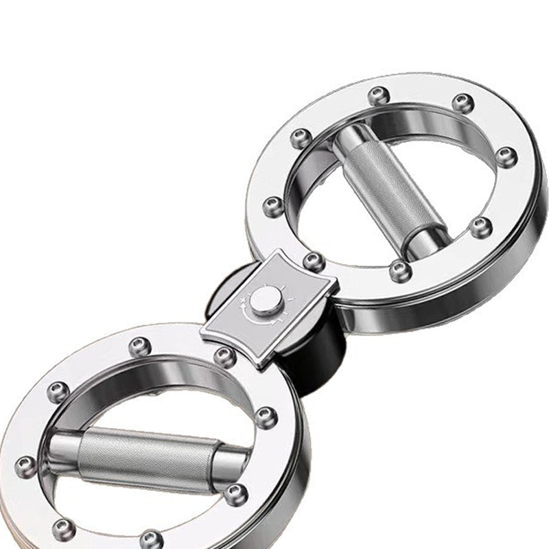 Arenzza adjustable arm and chest exerciser showing tension settings, compact design, used for strength training at home or office workouts.