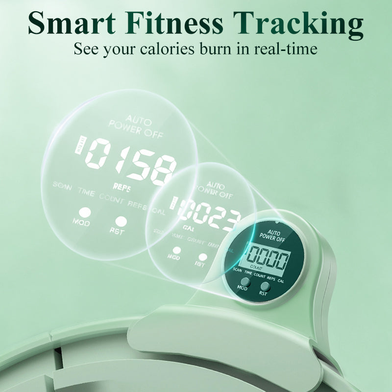 Arenzza Smart Fitness Hoop with Counter shown, with a colorful adjustable hoop and digital display for tracking exercise reps.