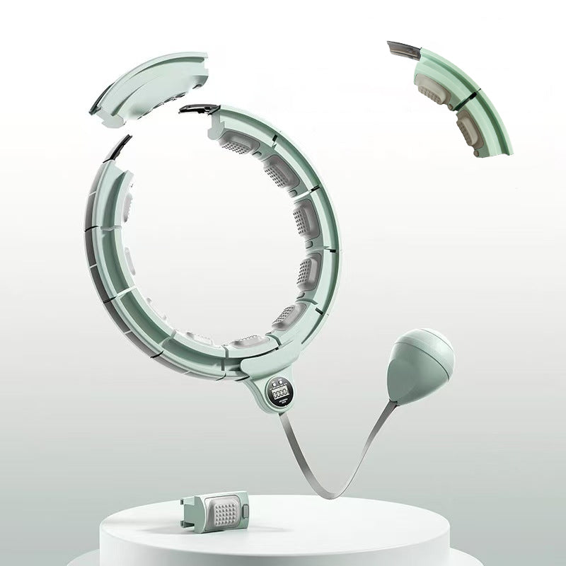 Arenzza Smart Fitness Hoop with Counter for effective workout, showing the hoop with adjustable size and digital counter display.