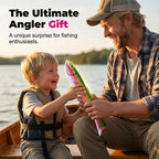 Arenzza fish-shaped telescopic fishing rod and reel combo, outdoor sports fishing gear with adjustable length and durable design.