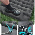 Aarenzza lightweight portable air mattress for sports and outdoor activities, shown inflated with a smooth surface and durable design.