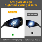 Arenzza 360° adjustable bicycle rear view mirror attached to handlebars, showing clear reflection and sleek design for outdoor cycling.