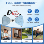 Arenzza compact cardio twisting stepper machine for indoor fitness, with handles and foot pedals, designed for low-impact aerobic workouts.