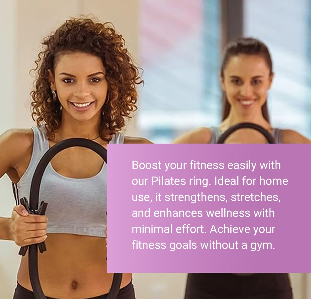 Arenzza Pilates Ring Personal Trainer for fitness, showing a purple exercise ring used for Pilates and strength training workouts.
