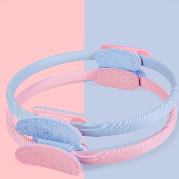 Arenzza Pilates Ring Personal Trainer in bright pink, lightweight exercise ring for fitness and flexibility workouts.