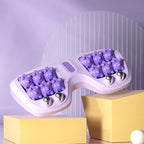 Arenzza portable double foot massage roller with textured surface for effective foot relief and relaxation.